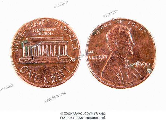 One cent dollar coin