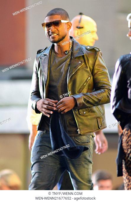 Usher performs live in concert on NBC's 'Today' show as part of their Toyota Summer Concert Series Featuring: Usher Where: New York City, New York
