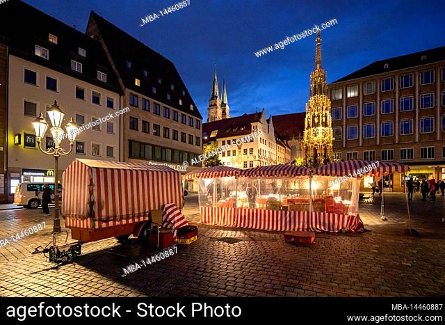 Marketplace in Nuremberg, Bavaria
