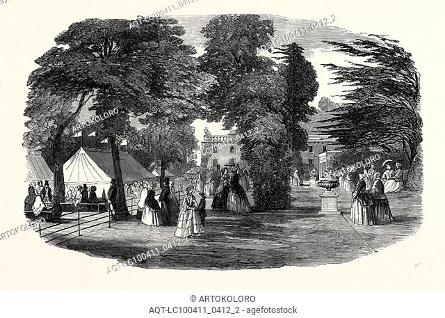 FETE IN THE PARK AND GARDENS OF BOWOOD, WILTSHIRE, 1852
