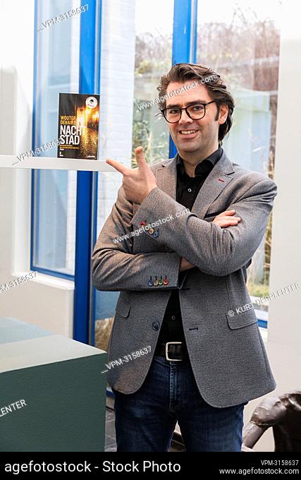 writer Wouter Dehairs pictured during the 24th edition of the Knack Hercule Poirot award for best thriller novel, Saturday 18 December 2021 in Roeselare
