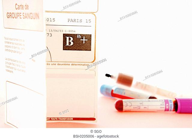 BLOOD GROUP CARD