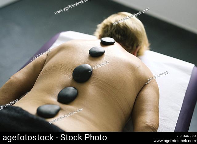 Woman Receiving Lastone Therapy