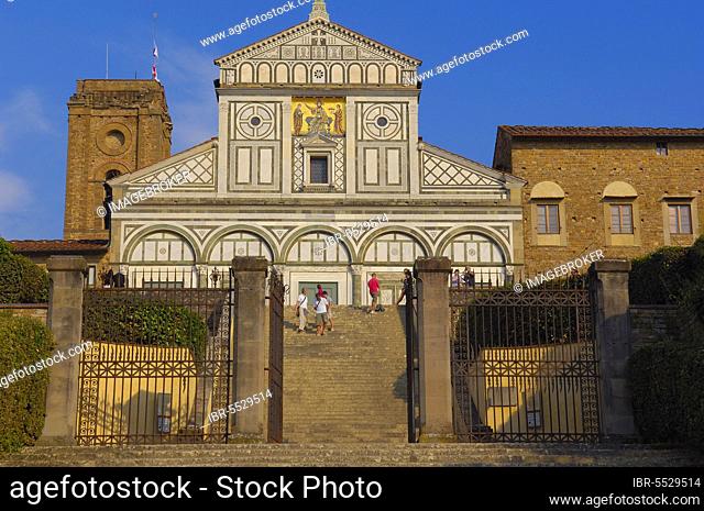 San Miniato al Monte, Florence, Church of San Miniato al Monte, Tuscany, Italy, Europe