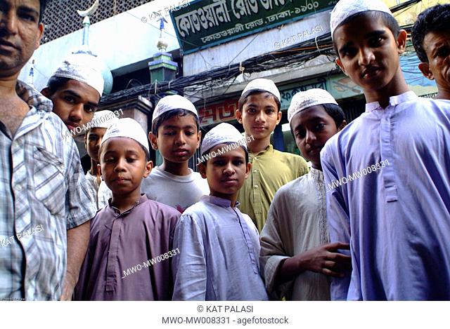 Students are seen from the madrasa Muslim religious school in old Dhaka Bangladesh May 10, 2007