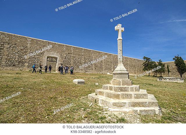 cementerio catolico, Lazareto de Mahón, Península de San Felipet, puerto de Mahón, Menorca, balearic islands, Spain