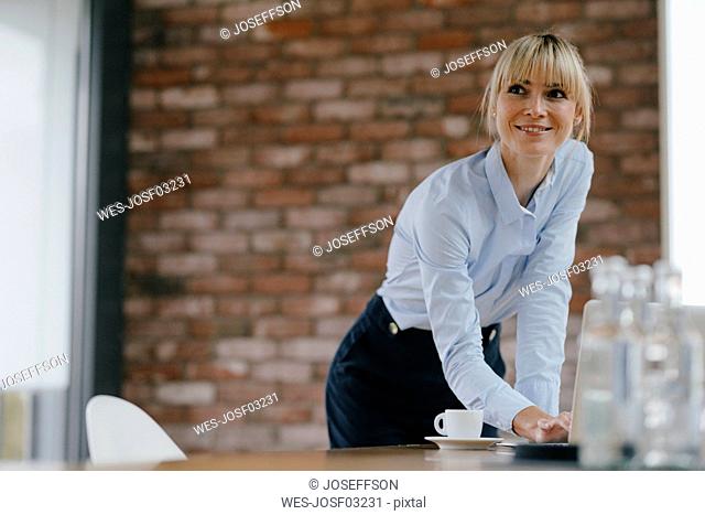 Successful businesswoman holding a presentation
