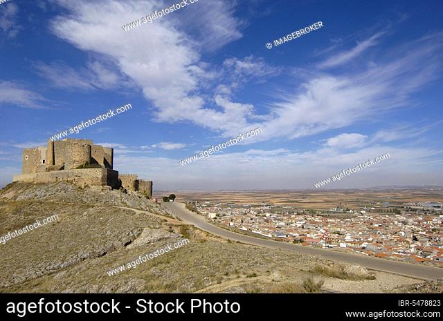 Castle, Caballeros San Juan Jerusalen, Calderico Hill, Consuegra, Toledo Province, Castilla-La Mancha, Spain, Europe