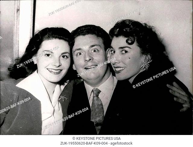 Jun. 20, 1955 - The Conservatory for the Operette Contest took place this afternoon. First prize went to Miss Colette Gaborit and to Mr. Henri Bedeix