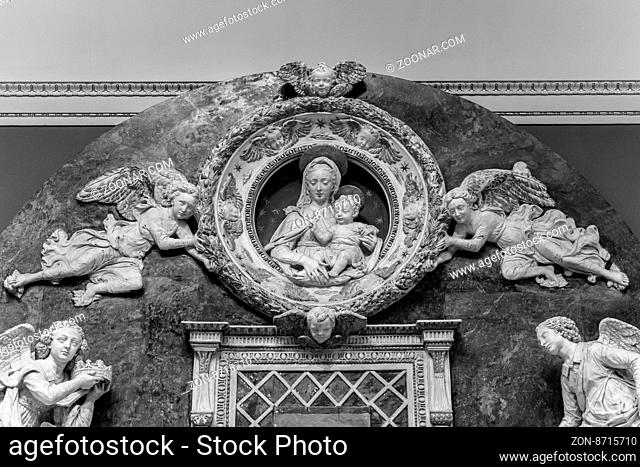 Relief of Virgin Mary mother of God