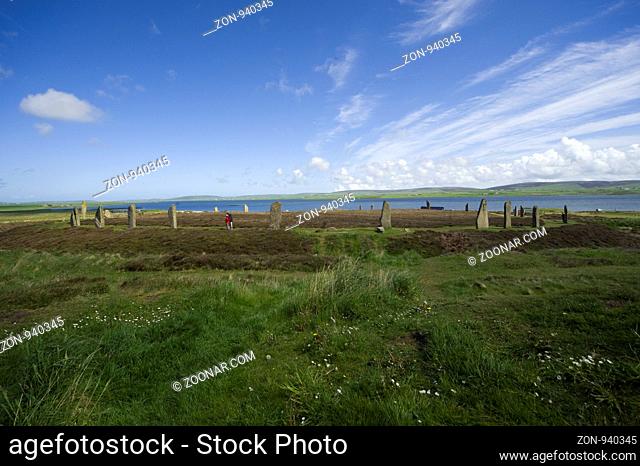Neolithische KultstŠtte, Ring of Brodgar, Stromness, Orkney Inseln, Schottland | Ring of Brodgar, Stromness, Orkney Islands, Scotland