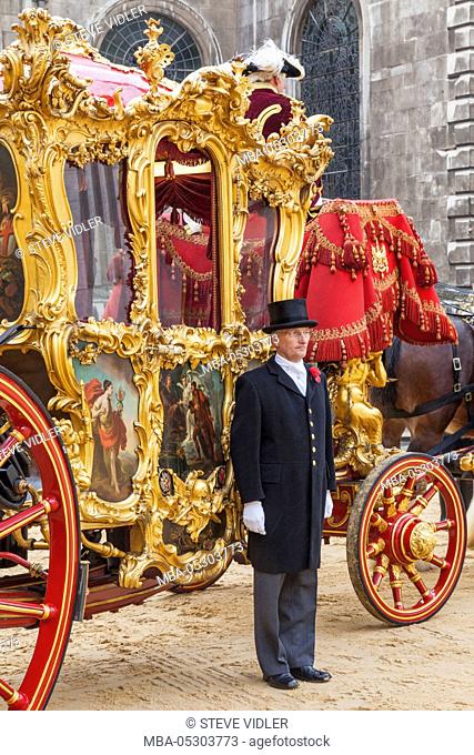 England, London, The Lord Mayor's Show, Lord Mayor's State Coach