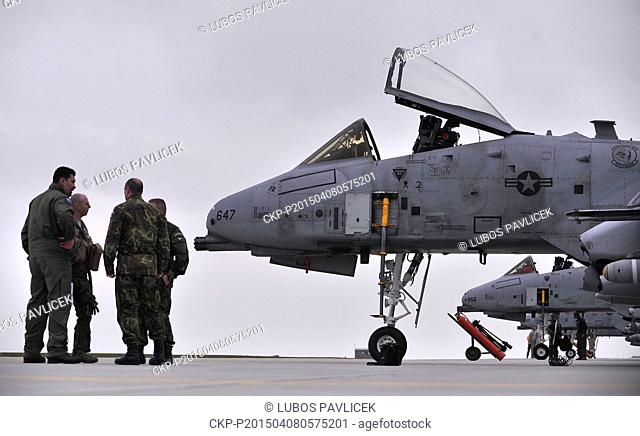 Training of Czech and U.S. forces called POP UP A-10 CAS starts at the Czech military base in Namest nad Oslavou, Czech Republic, April 8