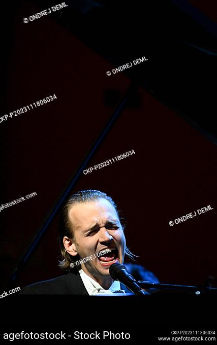 Singer and musician Albert Romanutti performs at a concert of Bert & Friends within the Prague Sounds music festival, in Rudolfinum Dvorak Hall, Prague