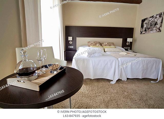 Bedroom  Hotel in Capçanes  Priorat  Tarragona province  Catalonia  Spain