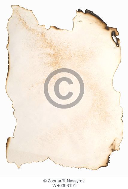 burnt document