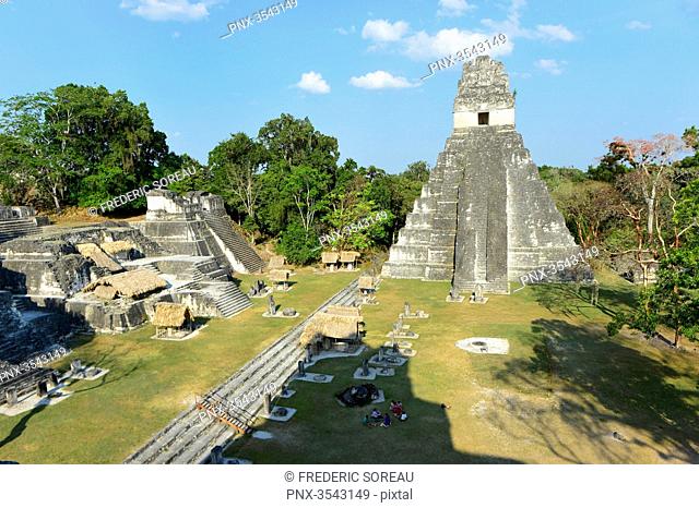 Great Plaza and Temple 1, Tikal, Guatemala, Central America