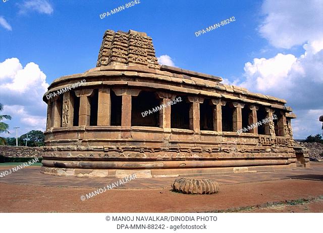 Durga temple side view at Aihole , Dist Bagalkot , Karnataka , India