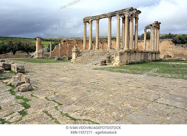 Junona temple, Dougga Thugga, UNESCO World Heritage Site, Tunisia