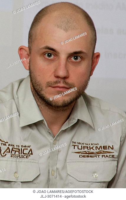 Africa Eco Race press conference, Anthony Schlesser in the prersentaction of Africa Eco Race 2019 at Hotel Altis Belem, Lisbon Portugal