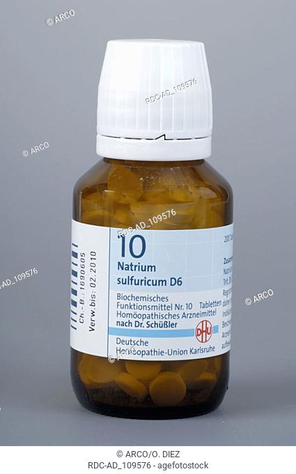 Schussler salt no. 10 Natrium sulfuricum Schuessler salts Schüssler salts homoeopathy