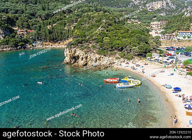 beach, Paleokastritsa, Corfu, Greece, Europe, Strand, Paleokastritsa, Korfu, Griechenland, Europa