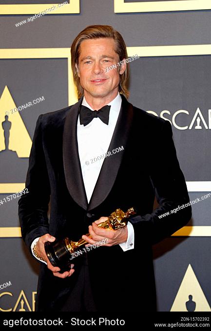 Brad Pitt at the 92nd Academy Awards - Press Room held at the Dolby Theatre in Hollywood, USA on February 9, 2020