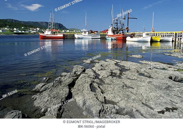 Fishing harbour of Rocky Point near Gros Morne National Park, Newfoundland