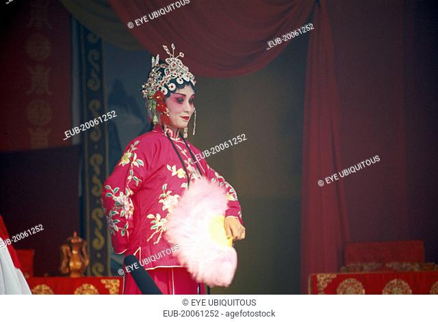 Performer on stage in Chinese Opera