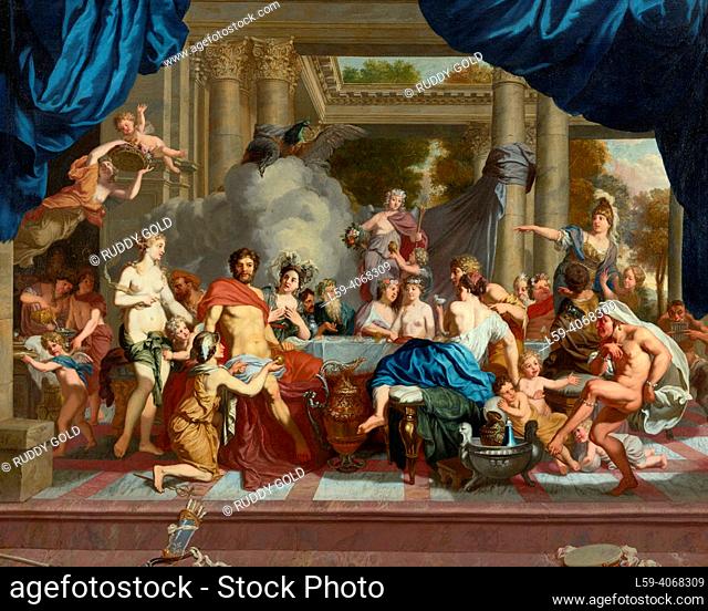 Gerard de Lairesse (1640 - 1711).Estilo artísitico Barroco.The wedding of Peleus and Thetis. He was a Dutch Golden Age painter and art theorist