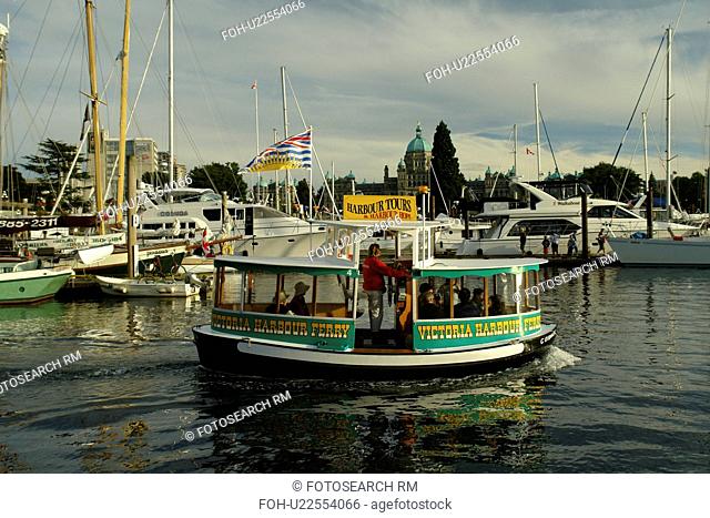 Victoria, British Columbia, Canada, Vancouver Island, Inner Harbour, waterfront, water taxi