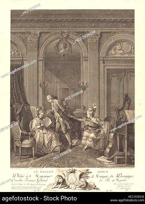 Le Billet doux, 1778. Creator: Nicolas Delaunay