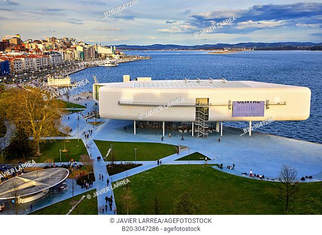 Botin Center Museum Art and Culture, Architect Renzo Piano, Jardines de Pereda, Santander, Cantabria, Spain, Europe