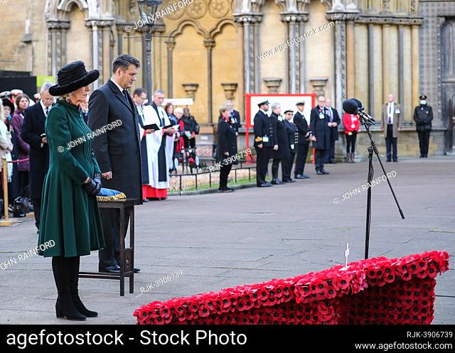 Camilla Duchess of Cornwall attends the opening of the 2021 Field of Rembrance at Westminster Abbey.   ©John Rainford 11/11/21