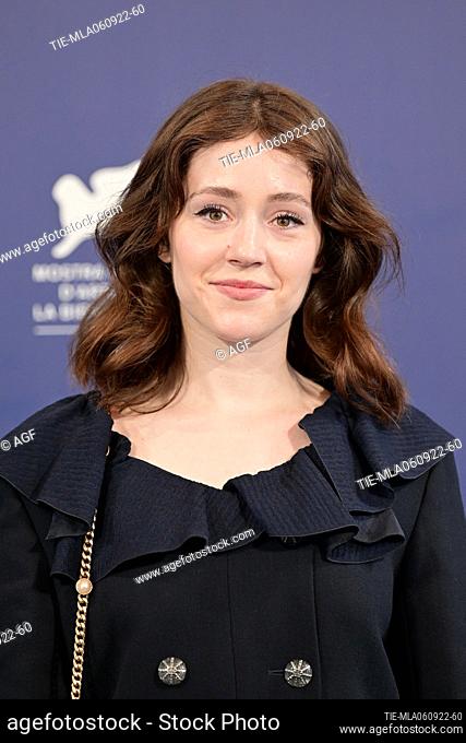 Carly Sophia Davies during The Eternal Daughter photocall. 79th Venice International Film Festival, Italy - 06 Sep 2022