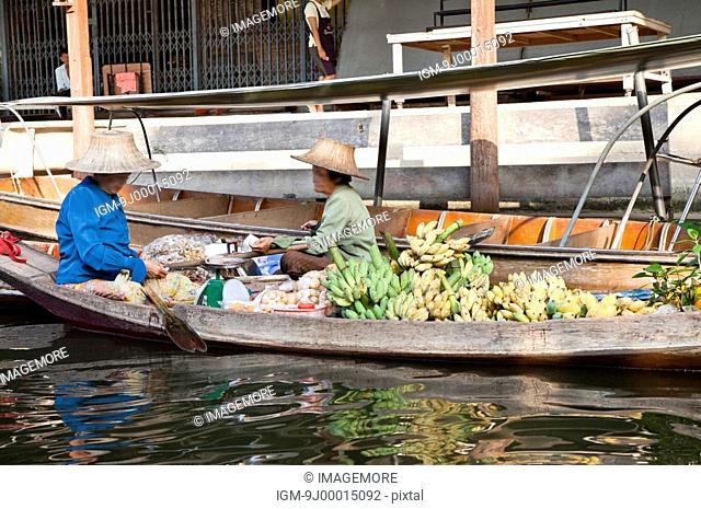 Thailand, Bangkok, Floating Market