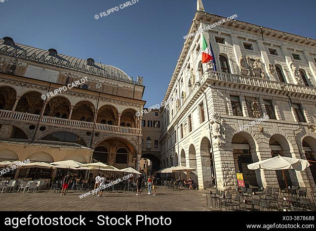 PADOVA, ITALY: Piazza dei Signori in Padua in Italy, one the most famous place in the city