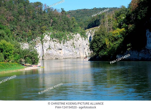 Danube Gorge at Weltenburg (04. September 2019) | usage worldwide. - Weltenburg/Bayern/Germany