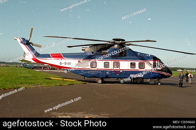 Farnborough 92 - European Helicopter Industries EH101 (PP8) - G-OIOI, the eighth prototype, civil variant known as 'Heliliner'