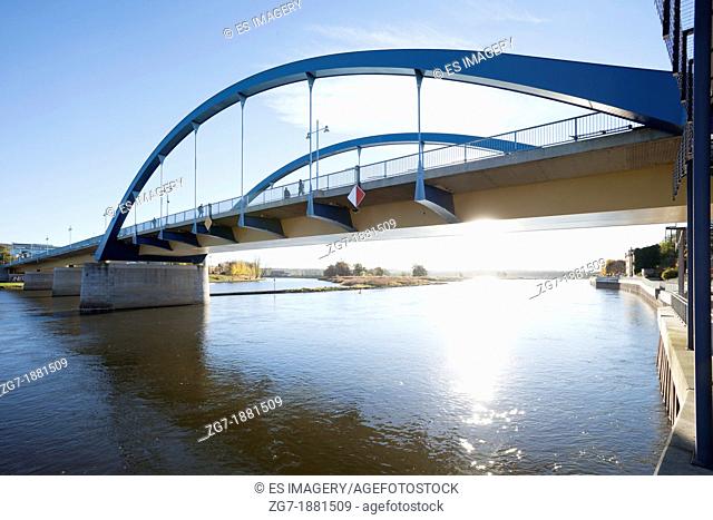 Oderbruecke Bridge, Frankfurt Oder Germany to Slubice Poland