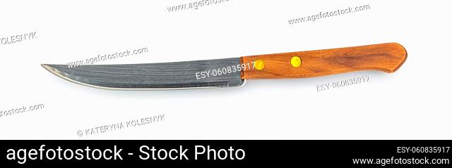 Small kitchen knife isolated on a white background