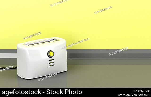 Electric toaster in the kitchen