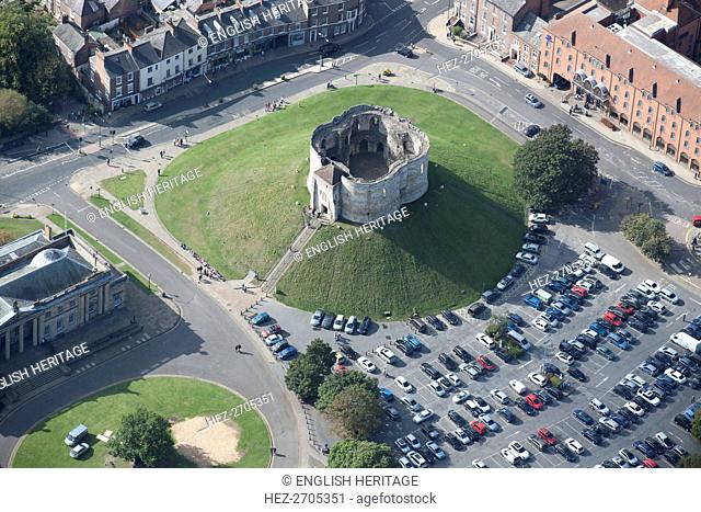 York Castle and Clifford's Tower, North Yorkshire, 2014. Creator: Historic England Staff Photographer