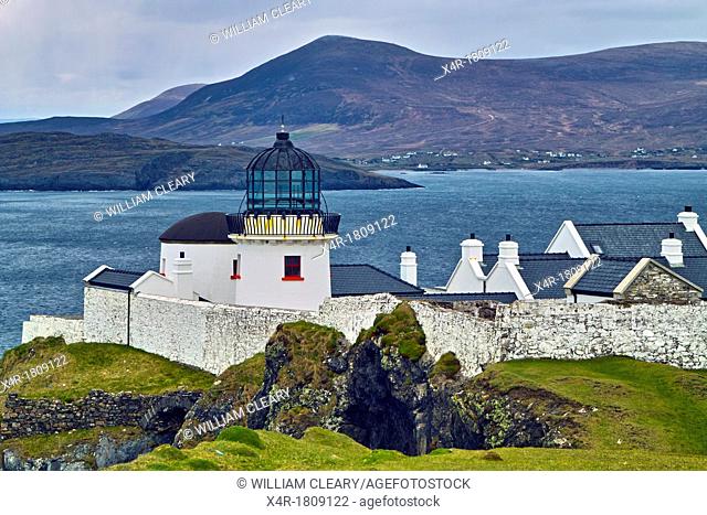 Clare Island lighthouse, Clare Island, Clew Bay, County Mayo, Ireland