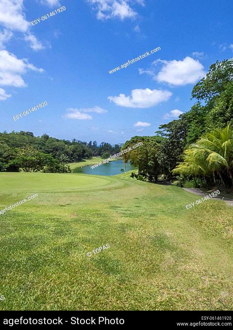 Seychellen, Praslin - Golf Course at the Anse Goeorgette