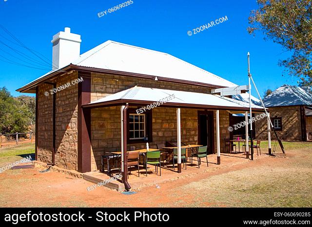 Alice Springs Telegraph Station Historical Reserve on a clear sunny day in Northern Territory, Australia