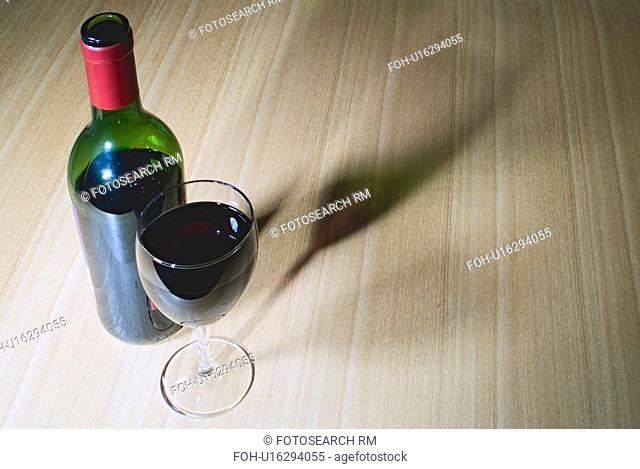 glass, vin, wine, red, bottle