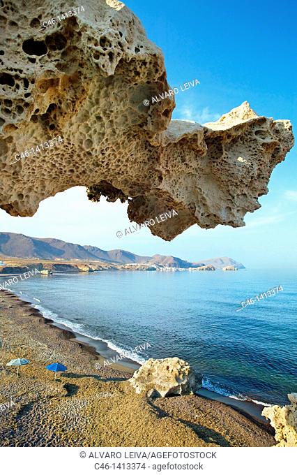 Playa del Arco, Los Escullos  Natural Reserve of Cabo de Gata-Ni'jar  Almeri'a province  Andalusia  Spain