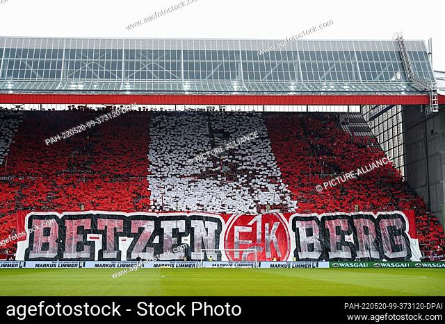 20 May 2022, Rhineland-Palatinate, Kaiserslautern: Soccer: 2nd Bundesliga - Relegation, 1. FC Kaiserslautern - Dynamo Dresden, Relegation, First leg