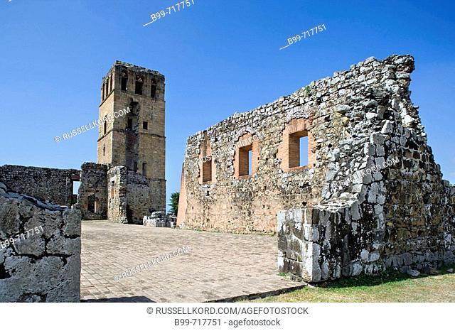 Cathedral Tower Panama La Vieja Ruins, Panama City, Republic Of Panama